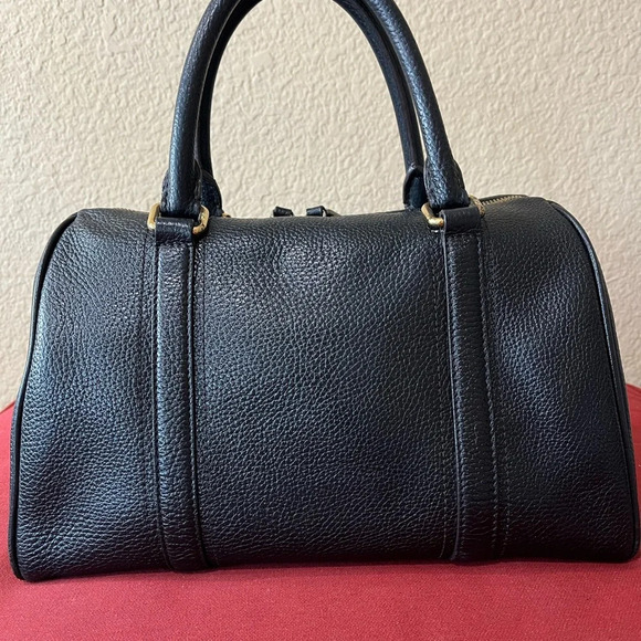 MCM BLACK LEATHER HANDBAG - Picture 2 of 10